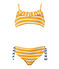 Maillot de bain fille 2 pièces orange FUSION/blanc MARSHMALLOW