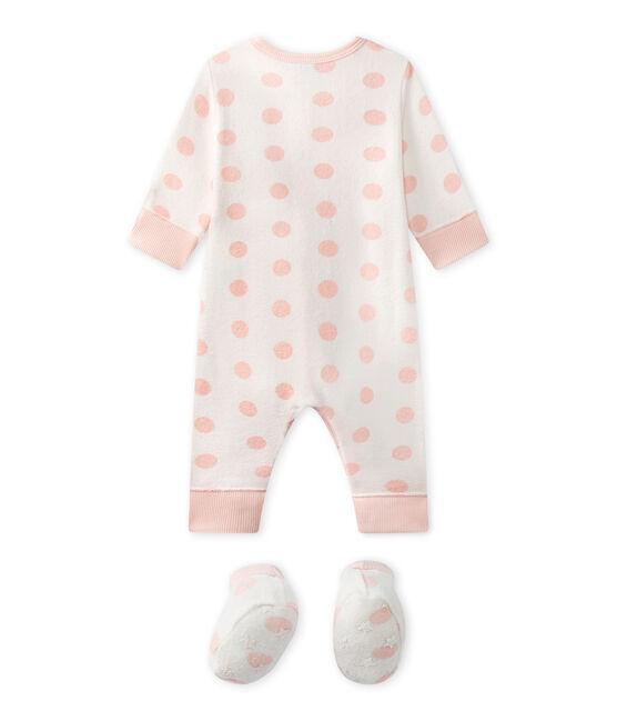 Dors Bien Sans Pieds Bebe En Bouclette Eponge Lait Rose Petit Bateau