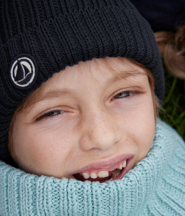 Bonnet en tricot doublé en polaire enfant garçon-fille