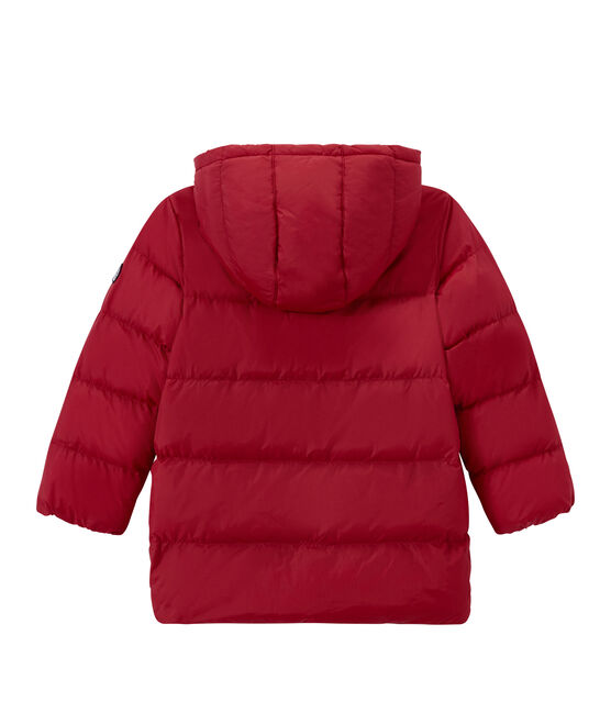 Doudoune enfant garçon déperlante rouge TERKUIT