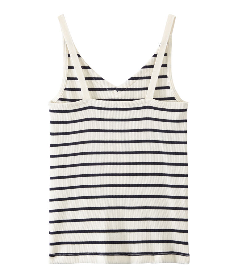 D&eacute;bardeur 100 ans de la culotte femme blanc/bleu