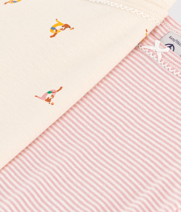 Lot de 2 chemises &agrave; bretelles en coton enfant multicouleur
