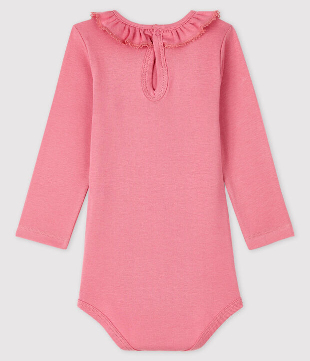 Body manches longues b&eacute;b&eacute; fille rose