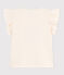Teeshirt enfant en coton manches courtes imprimé écru AVALANCHE