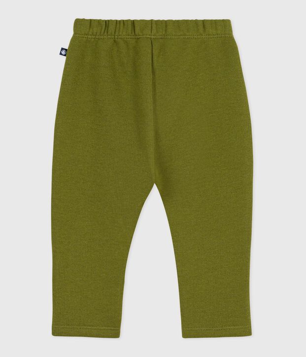 Pantalon b&eacute;b&eacute; en coton uni vert