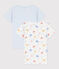Lot de 2 t-shirts manches courtes petite fille en coton variante 1