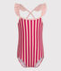Maillot de bain 1 pièce rayé enfant fille