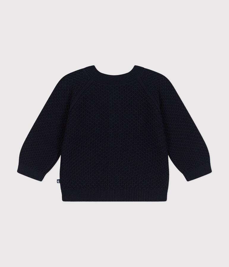 Cardigan en tricot de coton b&eacute;b&eacute; bleu
