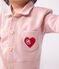 Combinaison longue bébé en coton uni, style pompiste rose JOLI