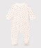 Pyjama bébé imprimé en molleton blanc MARSHMALLOW/blanc MULTICO