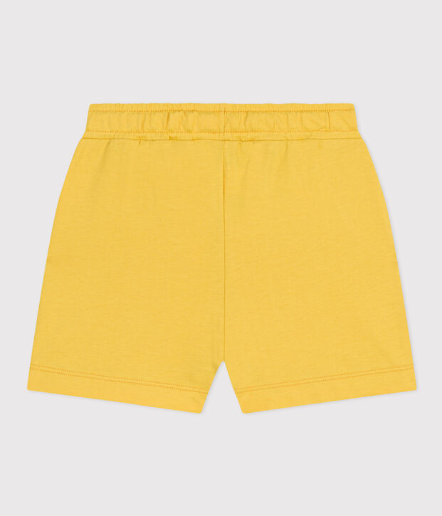 Short en coton enfant fille jaune