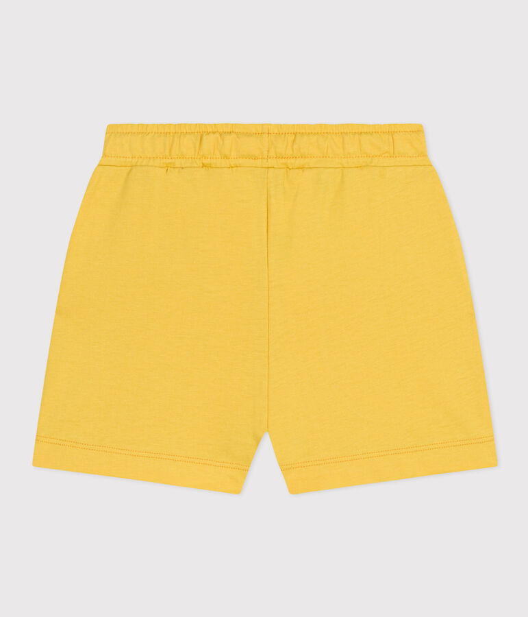 Short en coton enfant fille jaune NECTAR