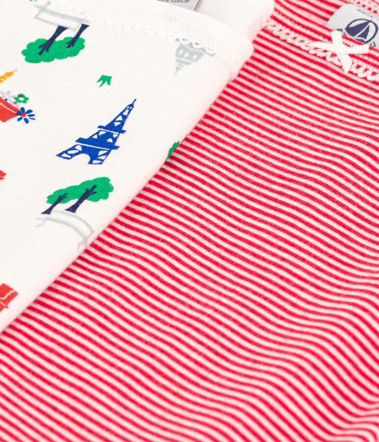 Lot de 2 chemises &agrave; bretelles Paris en coton enfant variante 1