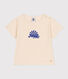 Tee-shirt manches courtes en jersey flammé bébé