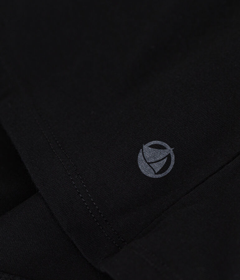 Tee-shirt LE DROIT col V en coton Femme noir