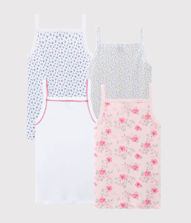 Lot surprise de 4 chemises &agrave; bretelles fille multicouleur