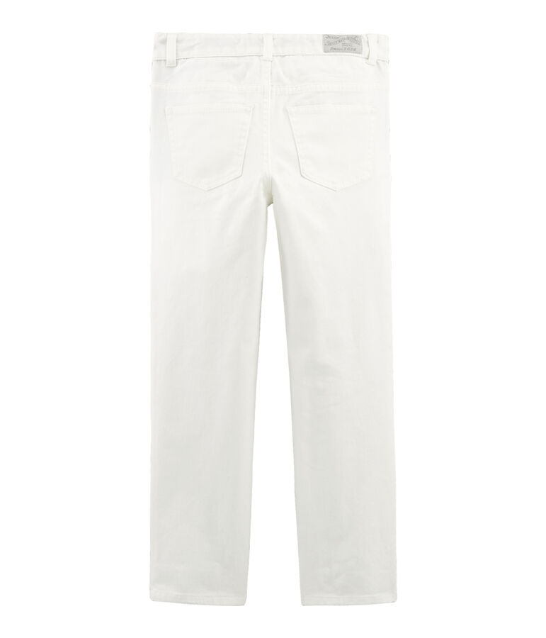 Pantalon enfant garcon blanc MARSHMALLOW