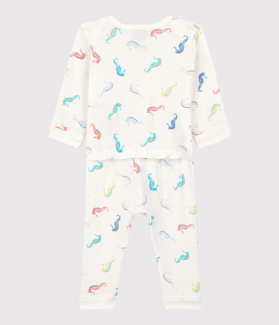 Dors-bien sans pression hippocampe bébé en coton blanc MARSHMALLOW/blanc MULTICO