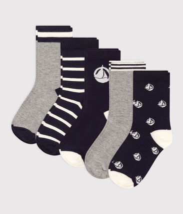 5 paires de chaussettes enfant en coton imprimées