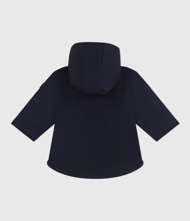 Parka b&eacute;b&eacute; mi-longue unie bleu marine