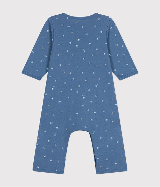 Bodyjama sans pieds en coton bleu BEACH/ MARSHMALLOW