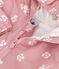 Coupe-vent bébé imprimé fleuri, doublure milleraies rose CHARME/blanc MARSHMALLOW