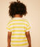Tee-shirt rayé en jersey flammé enfant garçon jaune NECTAR/ AVALANCHE