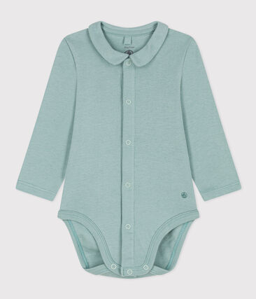 PETIT BATEAU - Body manches longues à col en coton bébé