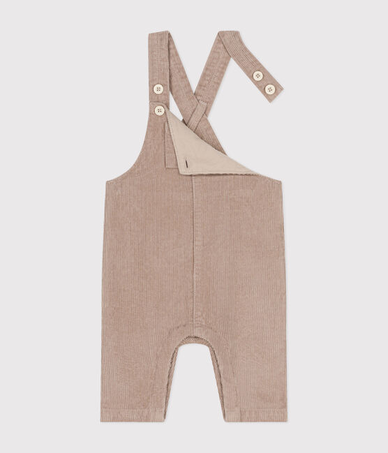 Salopette en velours bébé HUITRE