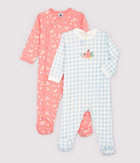 Lot de 2 dors-bien bébé fille en coton variante 1