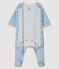 Bodyjama bébé en tubique bleu FRAICHEUR/blanc MULTICO