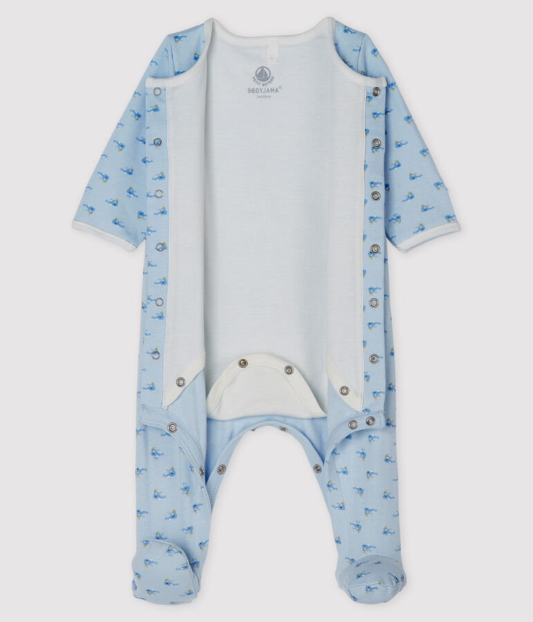 Bodyjama b&eacute;b&eacute; en tubique bleu/multicouleur