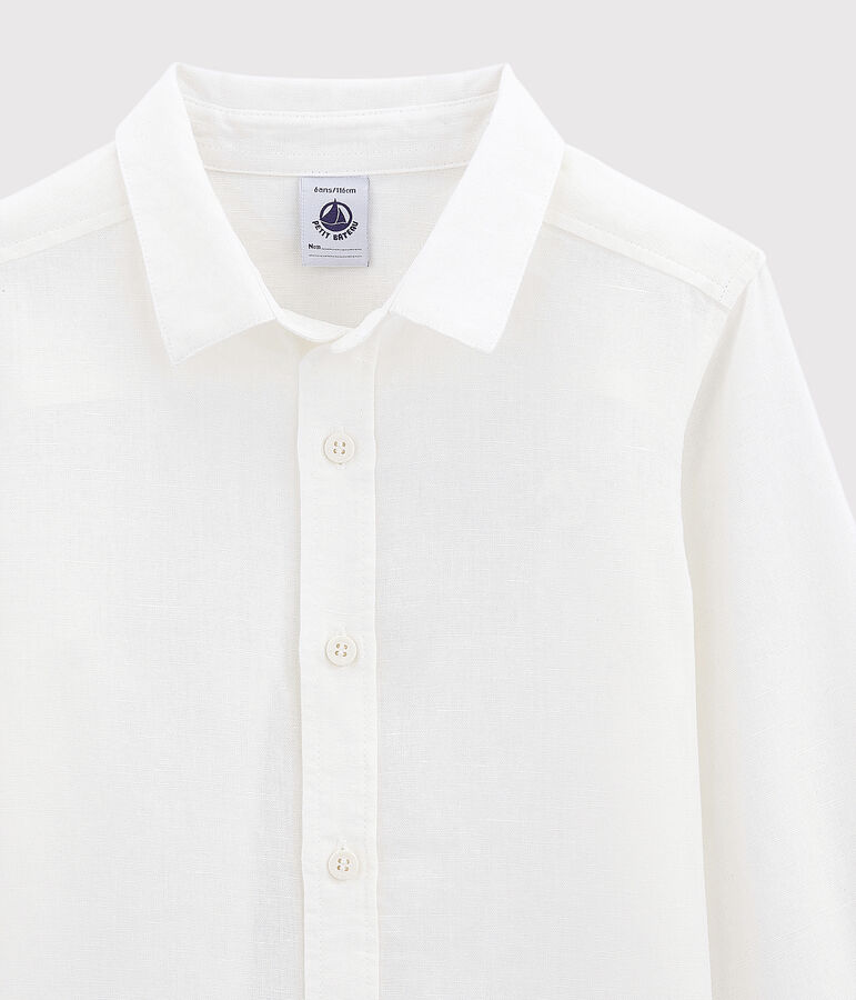 Chemise oxford enfant gar&ccedil;on blanc ECUME