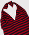 Maillot de bain 1 pièce reyclé Femme bleu SMOKING/rouge TERKUIT