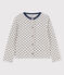 Cardigan en molleton enfant fille gris BELUGA/bleu MEDIEVAL