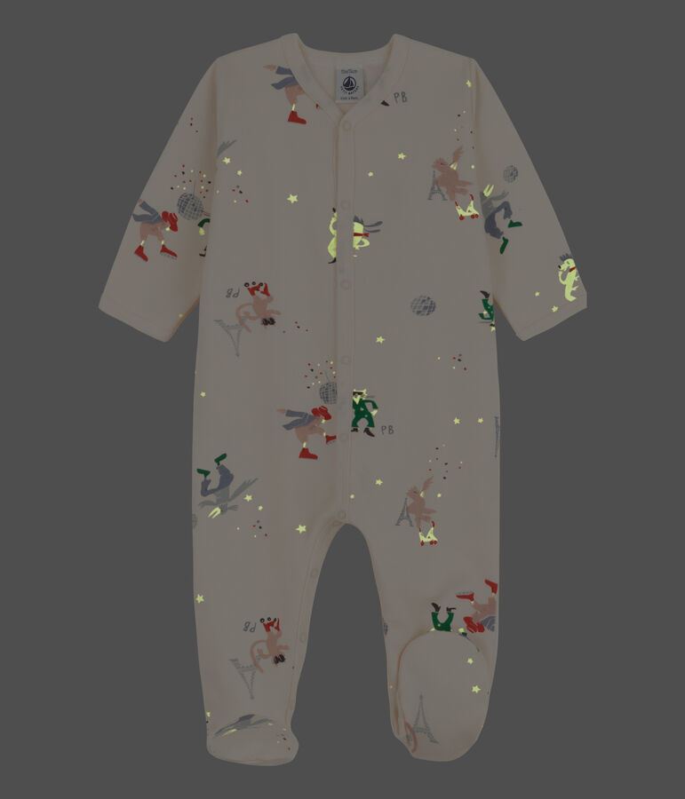 Dors-bien Paris b&eacute;b&eacute; en molleton blanc AVALANCHE/ MULTICO