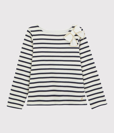 PETIT BATEAU - Marinière à nœud enfant fille