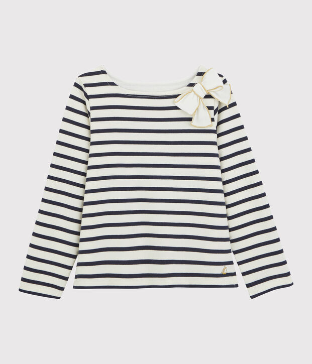 Marini&egrave;re &agrave; n&oelig;ud enfant fille blanc/bleu