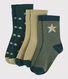 Lot de 3 paires de chaussettes fille-garçon