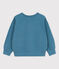 Sweatshirt en molleton enfant fille / garçon bleu LAVIS