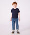 Tee-shirt manches courtes enfant gar&ccedil;on bleu marine