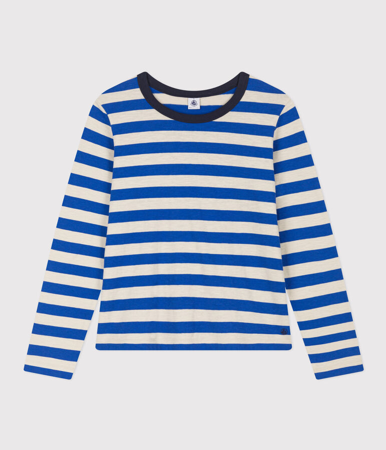 Tee-shirt LE DROIT col rond en coton Femme NEWBLEU/ MASTOC