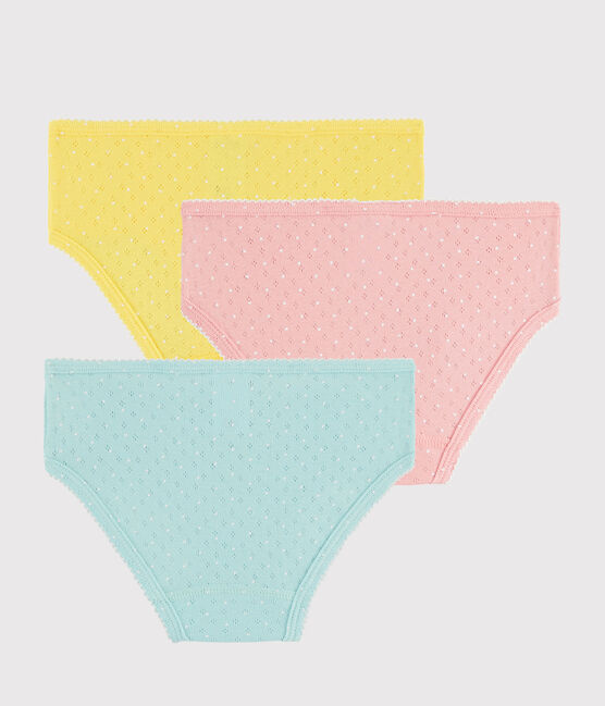Lot de 3 culottes tailles hautes troutrou petite fille variante 1