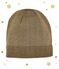 Bonnet doré pour femme marron BRINDILLE/jaune DORE
