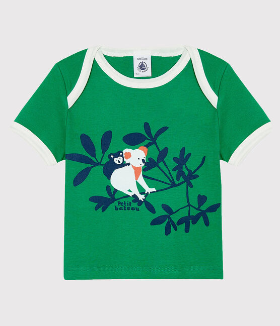 Tee-shirt manches courtes bébé garçon vert PRADO