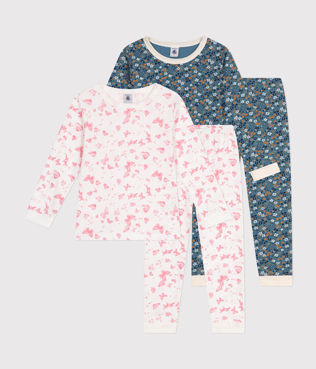 Lot de 2 pyjamas en coton enfant multicouleur