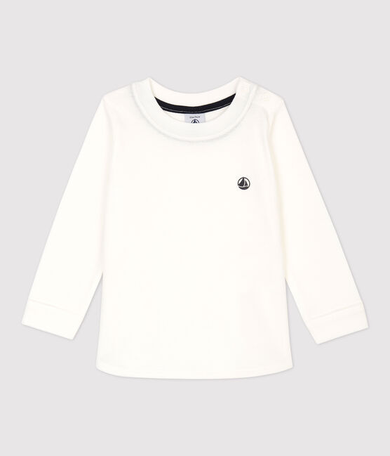Tee-shirt en coton bébé blanc MARSHMALLOW