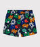 Short de bain bébé bleu MEDIEVAL/blanc MULTICO