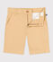 Bermuda en toile de coton enfant  garçon beige FACILE
