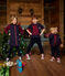 Robe sans manches en coton enfant fille bleu SMOKING